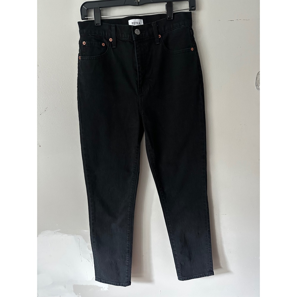 Pistola Denim Womens Black High Rise Slim Leg Jeans Size 27